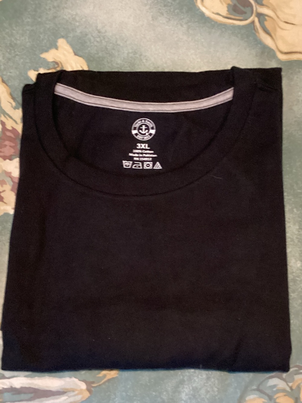 5-Pack Short Sleeve Crew Neck Tees - Olive, Heather Gray, Maroon, Black, Bl/Gray - Picture 5 of 6